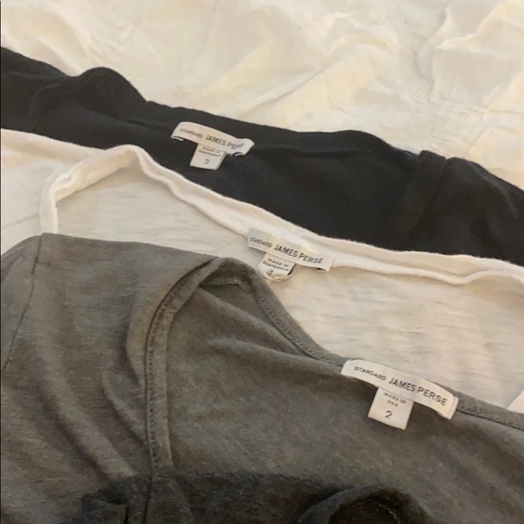 5 James Perse T-Shirts - sizes 1-3 - Picture 9 of 11